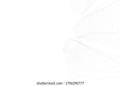 modern architecture building 3d illustration