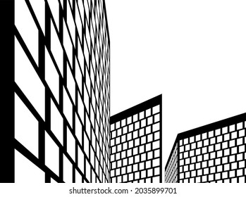 modern architecture building 3d illustration