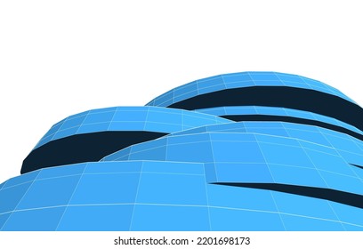  Modern architecture building 3d illustration