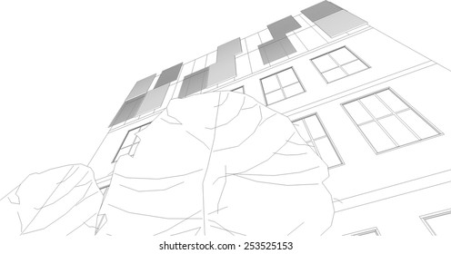 modern architecture building background