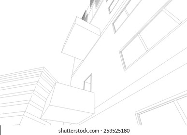 modern architecture building background