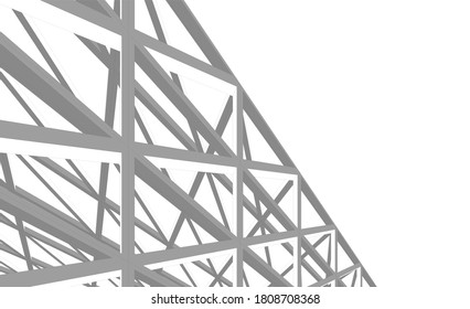 Modern architecture building. concept 3d model