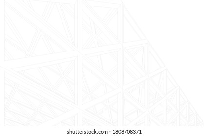 Modern architecture building. concept 3d model