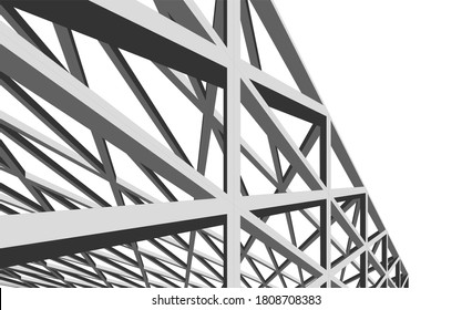 Modern architecture building. concept 3d model