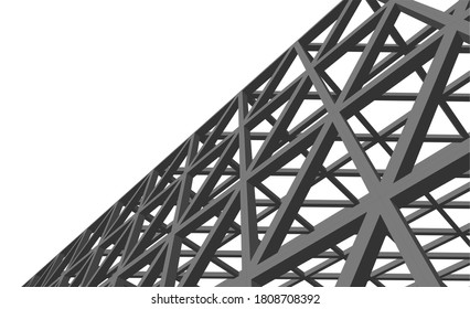Modern architecture building. concept 3d model