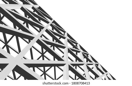 Edificio de arquitectura moderna. modelo 3d