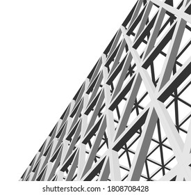 Edificio de arquitectura moderna. modelo 3d