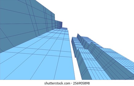 Modern architecture. Building construction. Architectural background