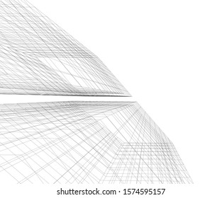 Modern architecture building. Design background
