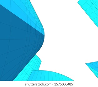 Modern architecture building. Design background