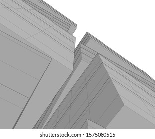 Modern architecture building. Design background