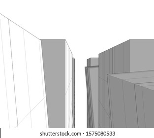 Modern architecture building. Design background