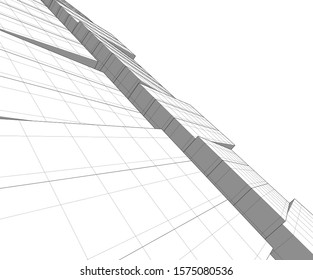 Modern architecture building. Design background