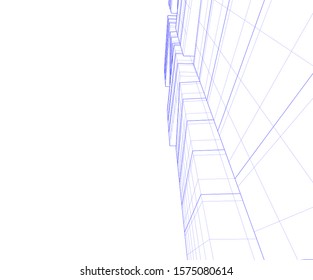 Modern architecture building. Design background
