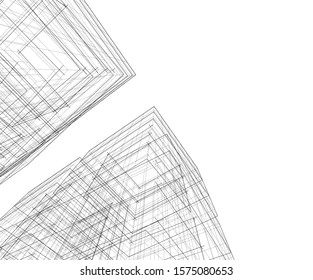 Modern architecture building. Design background