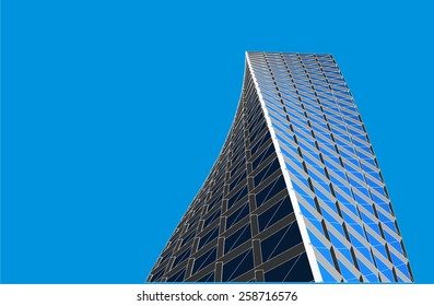 Modern architecture building. Skyscraper construction