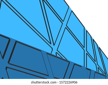 modern architecture building vector 3d illustration 