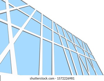 modern architecture building vector 3d illustration 