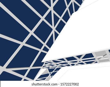 modern architecture building vector 3d illustration 