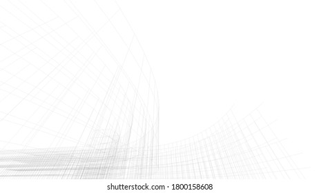 modern architecture building vector 3d illustration 