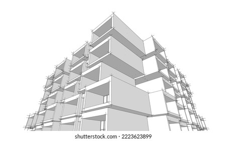 Moderne Architektur, Vektorgrafik
