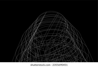Modern architecture concept design 3d drawing