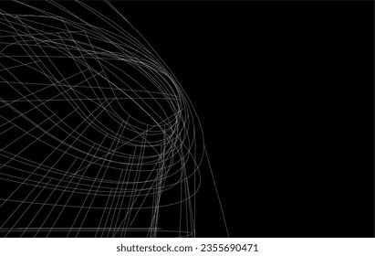 Modern architecture concept design 3d drawing
