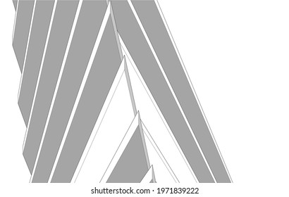 modern architecture concept vector 3d illustration
