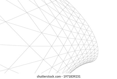 modern architecture concept vector 3d illustration