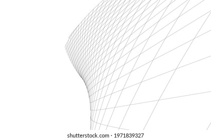 modern architecture concept vector 3d illustration