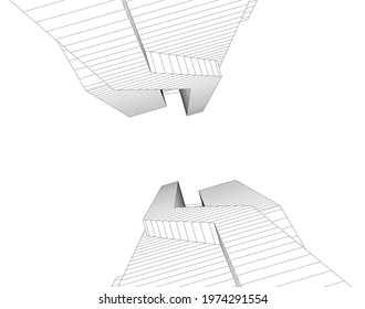 Modern architecture concept vector illustration