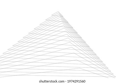 Modern architecture concept vector illustration
