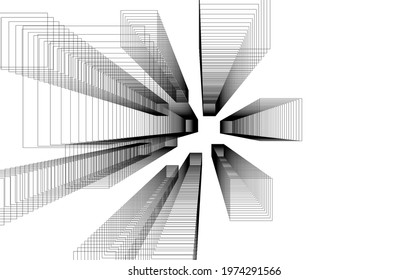 Modern architecture concept vector illustration