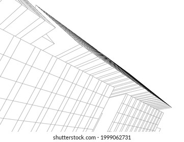 Modern architecture concept vector illustration