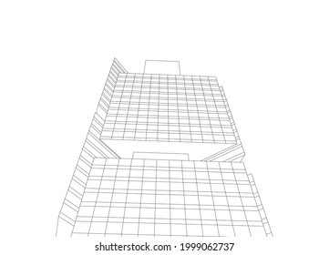 Modern architecture concept vector illustration