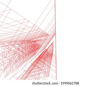 Ilustración vectorial de concepto de arquitectura moderna