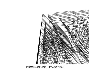 Modern architecture concept vector illustration