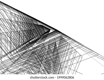 Ilustración vectorial de concepto de arquitectura moderna