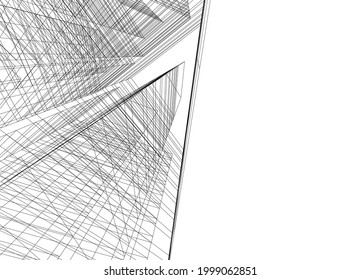 Modern architecture concept vector illustration