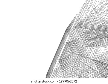 Modern architecture concept vector illustration