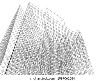 Modern architecture concept vector illustration