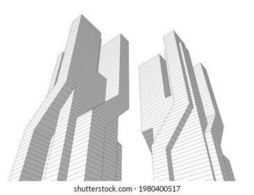 Modern architecture design digital background
