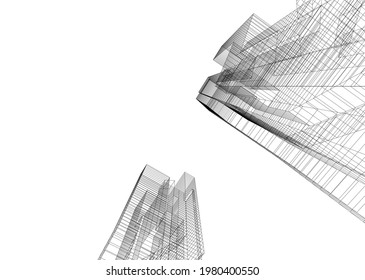 Diseño de arquitectura moderna de fondo digital