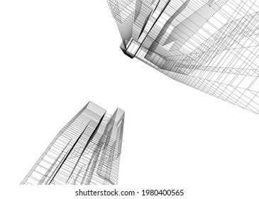 Diseño de arquitectura moderna de fondo digital