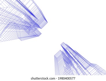 Modern architecture design digital background