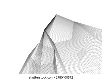 Modern architecture design digital background