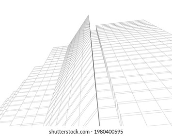Modern architecture design digital background