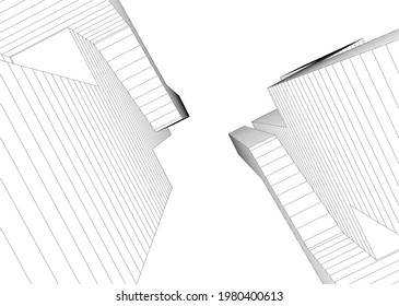Modern architecture design digital background
