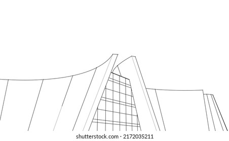 Modern architecture design vector illustration