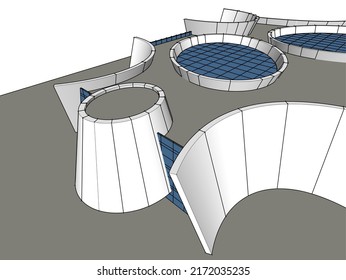 Modern architecture design vector illustration